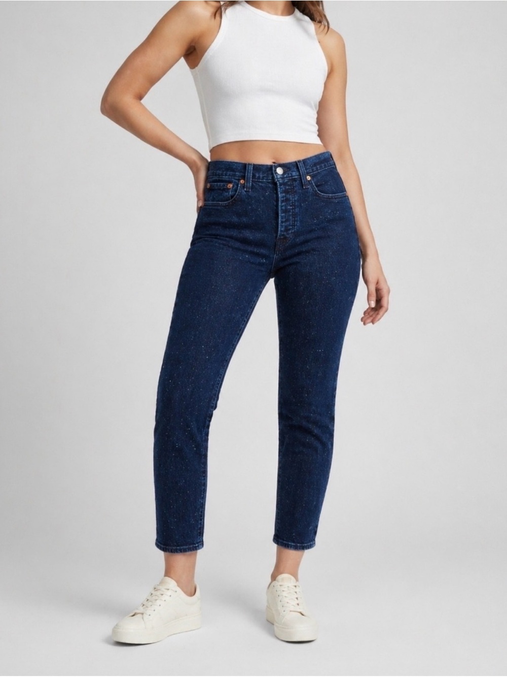 Levi’s Wedgie Icon High-Rise Dark Blue Jeans